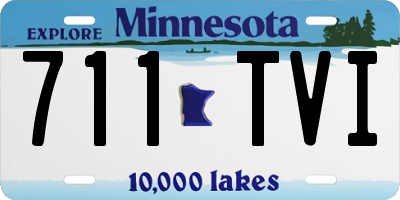 MN license plate 711TVI