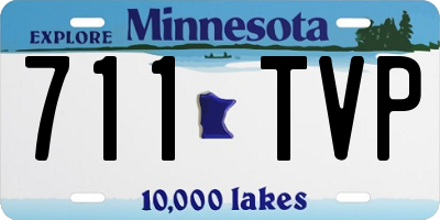 MN license plate 711TVP