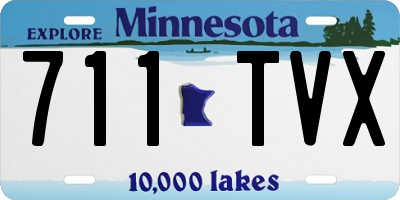 MN license plate 711TVX