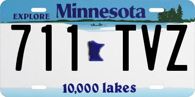MN license plate 711TVZ