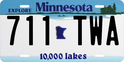 MN license plate 711TWA
