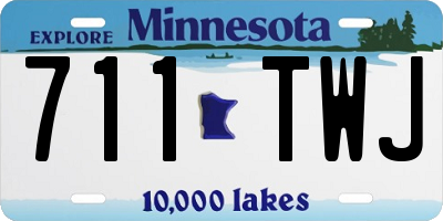 MN license plate 711TWJ