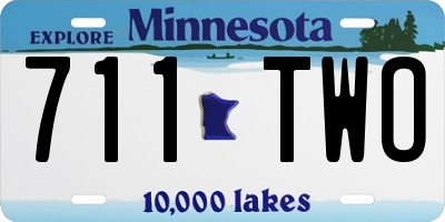 MN license plate 711TWO