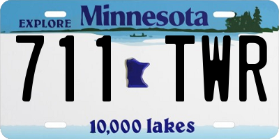 MN license plate 711TWR