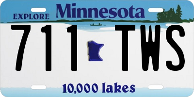 MN license plate 711TWS