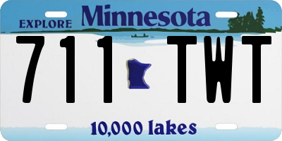 MN license plate 711TWT