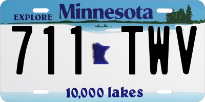MN license plate 711TWV