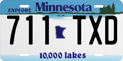 MN license plate 711TXD