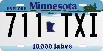 MN license plate 711TXI