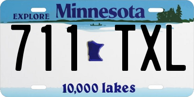 MN license plate 711TXL