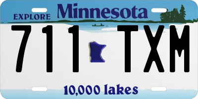 MN license plate 711TXM