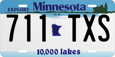 MN license plate 711TXS