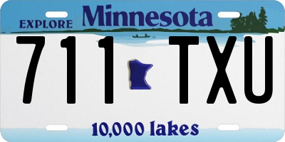 MN license plate 711TXU