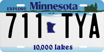 MN license plate 711TYA