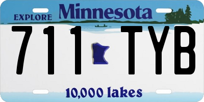 MN license plate 711TYB