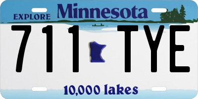 MN license plate 711TYE