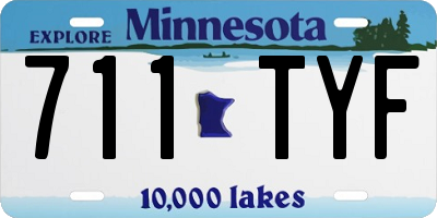 MN license plate 711TYF