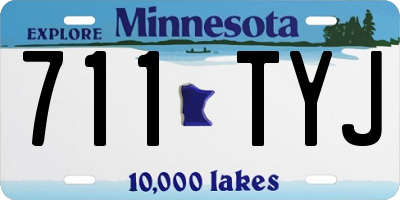 MN license plate 711TYJ