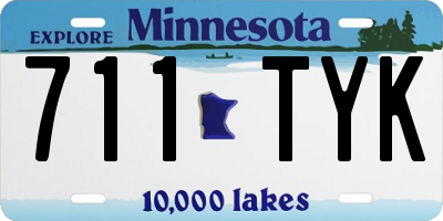 MN license plate 711TYK