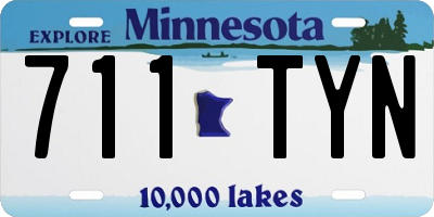 MN license plate 711TYN