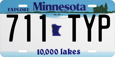 MN license plate 711TYP