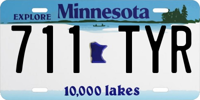 MN license plate 711TYR
