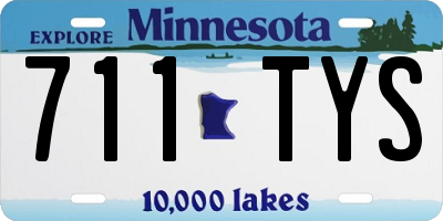 MN license plate 711TYS