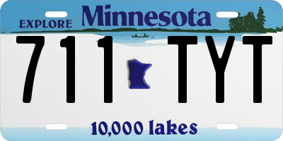 MN license plate 711TYT