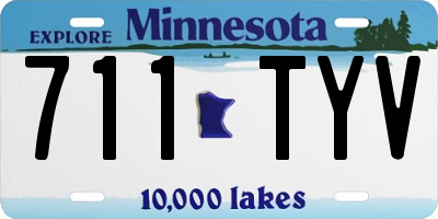MN license plate 711TYV