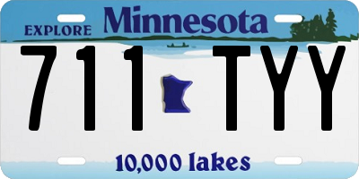 MN license plate 711TYY