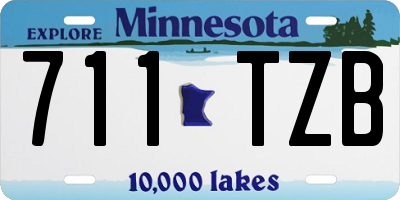 MN license plate 711TZB