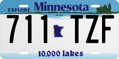MN license plate 711TZF