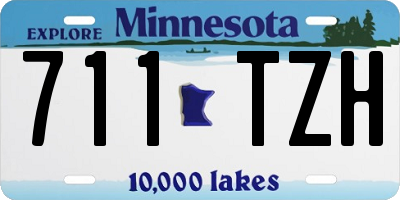 MN license plate 711TZH