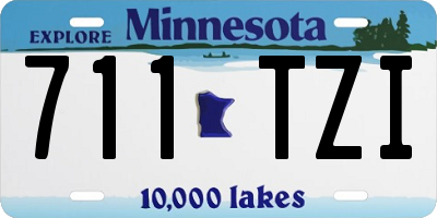 MN license plate 711TZI
