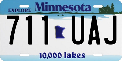 MN license plate 711UAJ