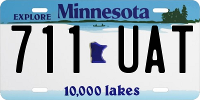 MN license plate 711UAT