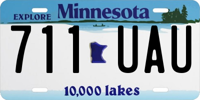 MN license plate 711UAU