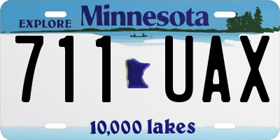 MN license plate 711UAX