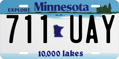 MN license plate 711UAY