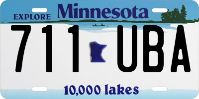 MN license plate 711UBA