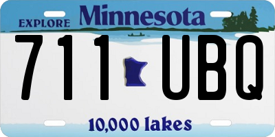 MN license plate 711UBQ