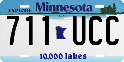 MN license plate 711UCC