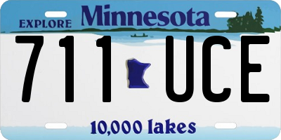 MN license plate 711UCE