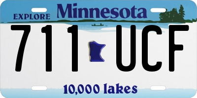 MN license plate 711UCF