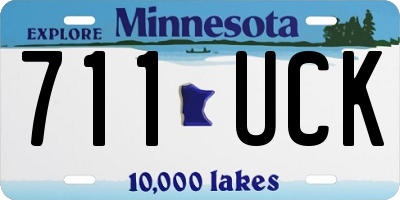 MN license plate 711UCK