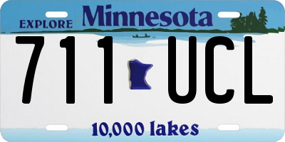 MN license plate 711UCL