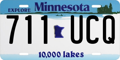 MN license plate 711UCQ