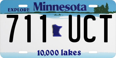 MN license plate 711UCT