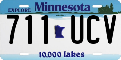 MN license plate 711UCV