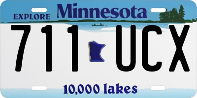 MN license plate 711UCX